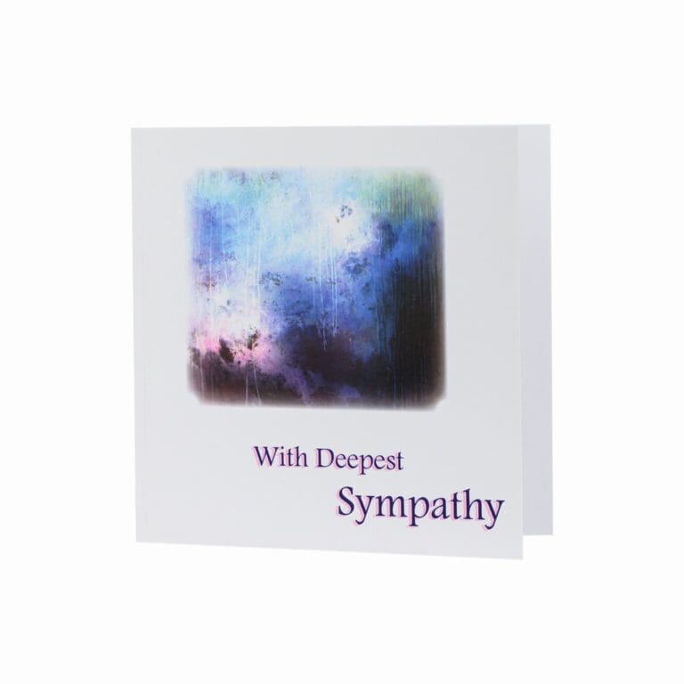 Offer your condolences at a time of loss with our specially designed Hospice sympathy card, all proceeds from the sale of this card go directly to Hospice care.