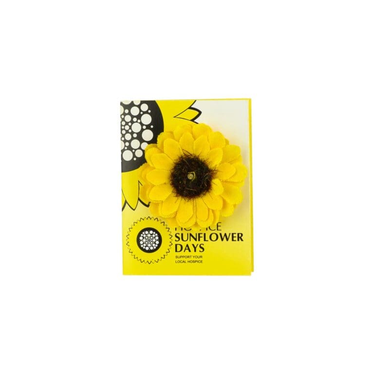 Hospice Sunflower Days are one of the biggest fundraising events for local hospice in Ireland. You can show your support by purchasing and wearing a 'Sunflower Pin’.